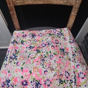 Crown & Ivy Multicolor Floral Skort